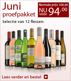 Proefpakket juni 2013: Selectie 12 flessen normaal 109,00 nu voor 94,00