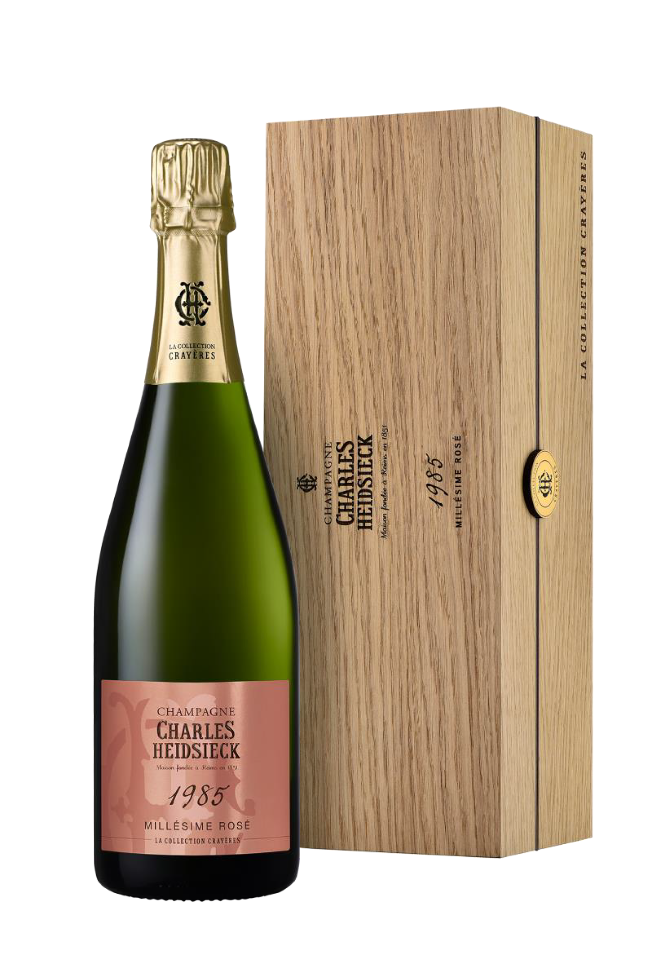 Charles Heidsieck Rosé Crayères - verpakt in luxe geschenkkist -