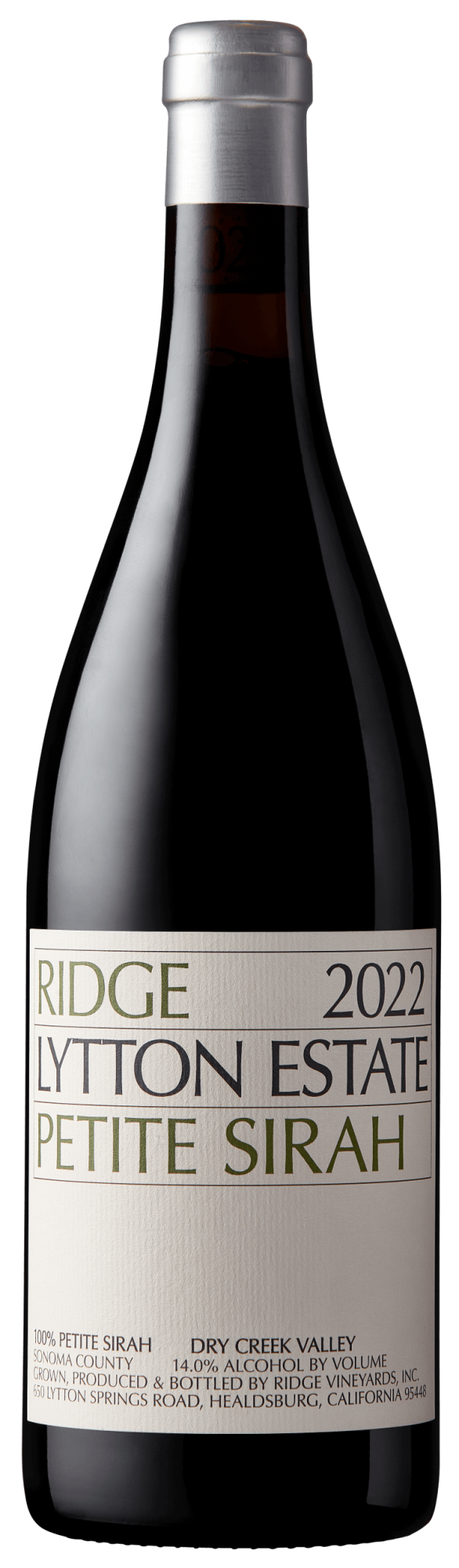 Ridge Dry Creek Valley Lytton Estate Petite Sirah
